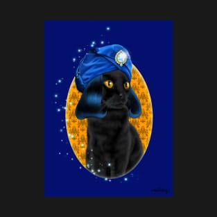 Naboo from the Mighty Boosh Black Cat T-Shirt