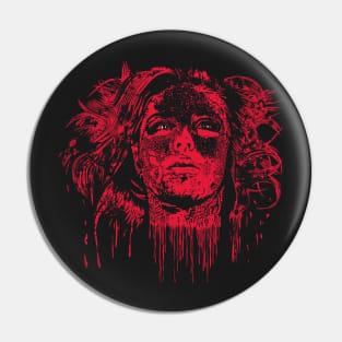 EAT - Bloody Face Pin