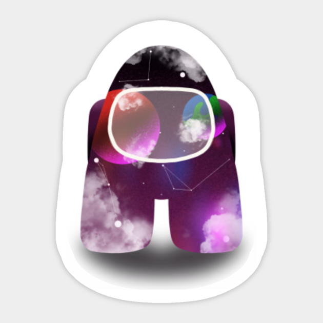 Among Us Galaxy Among Us Merch Sticker Teepublic