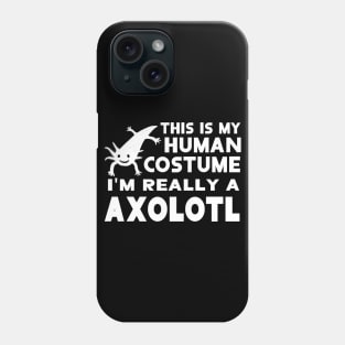 human costume axolotl design anatomy animal Phone Case