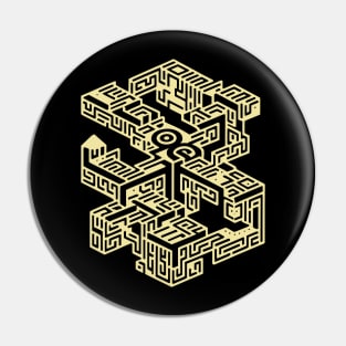 Abstract Maze Pin