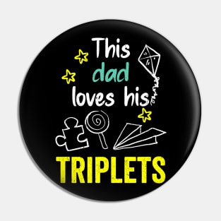 This dad loves his triplets hand drawing illustrations Pin