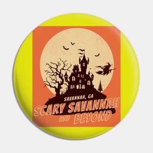 Scary Savannah Witch House Pin