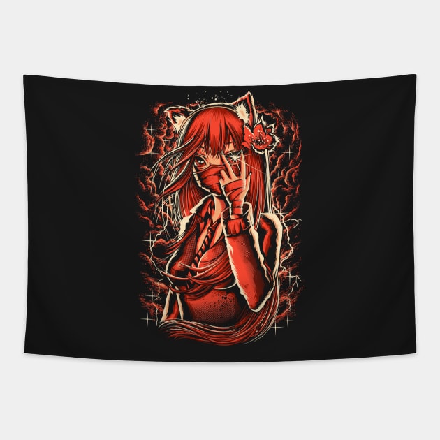 Red Queen Tapestry by KawaiiDread