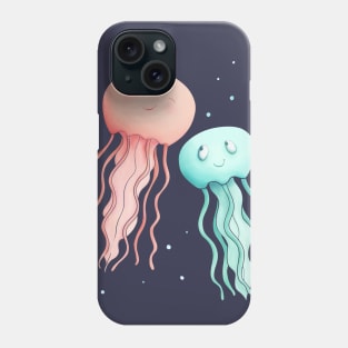 Jellyfish Mom And Baby Phone Case