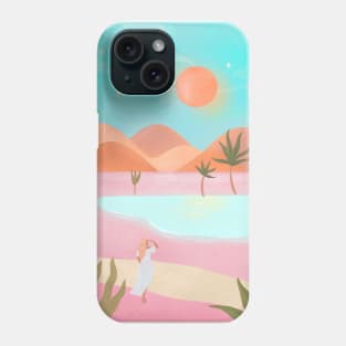 Desert Oasis Landscape Phone Case