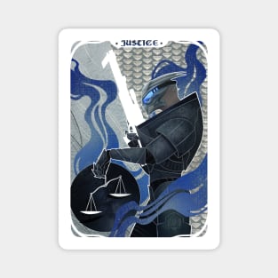 Garrus Vakarian Justice Tarot Magnet