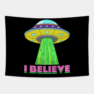 Trippy Alien Abduction Tapestry