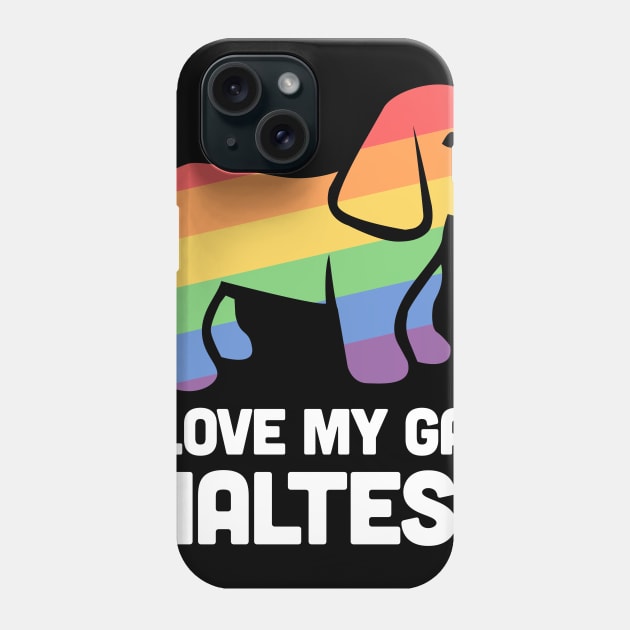 Maltese - Funny Gay Dog LGBT Pride Phone Case by MeatMan