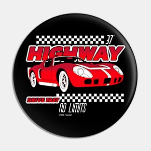 Classic Car Race Driver Pin