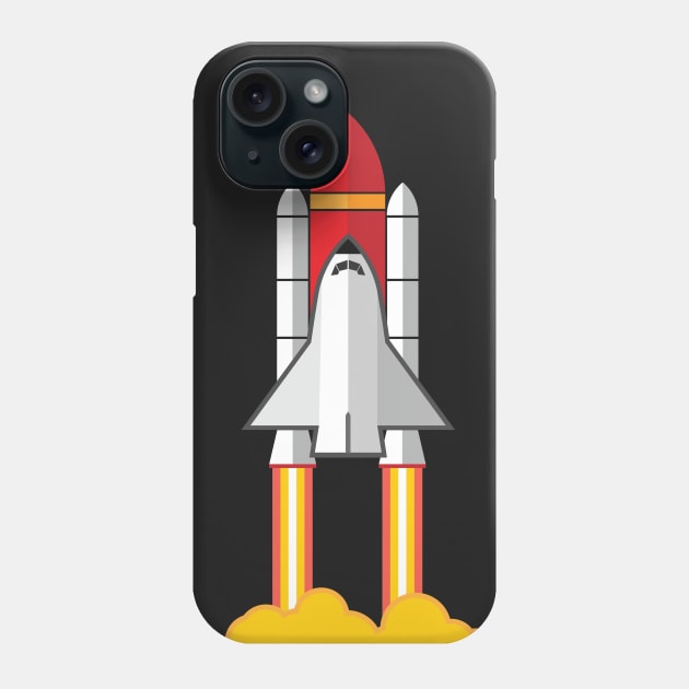 Rocket Space Shuttle Houston Phone Case by aliopus