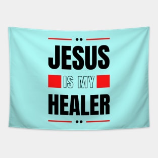 Jesus Is My Healer | Christian Typography Tapestry