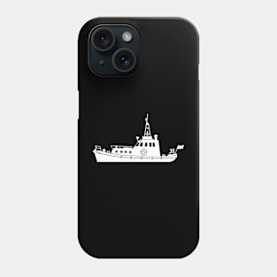 Fishing Trawler Silhouette Phone Case