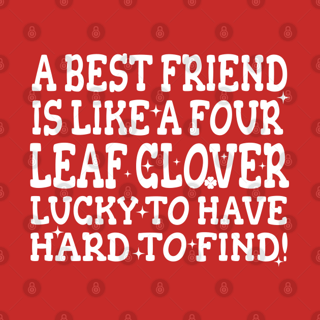 st patricks day gift Four Leaf Clover Friendship by NIKA13