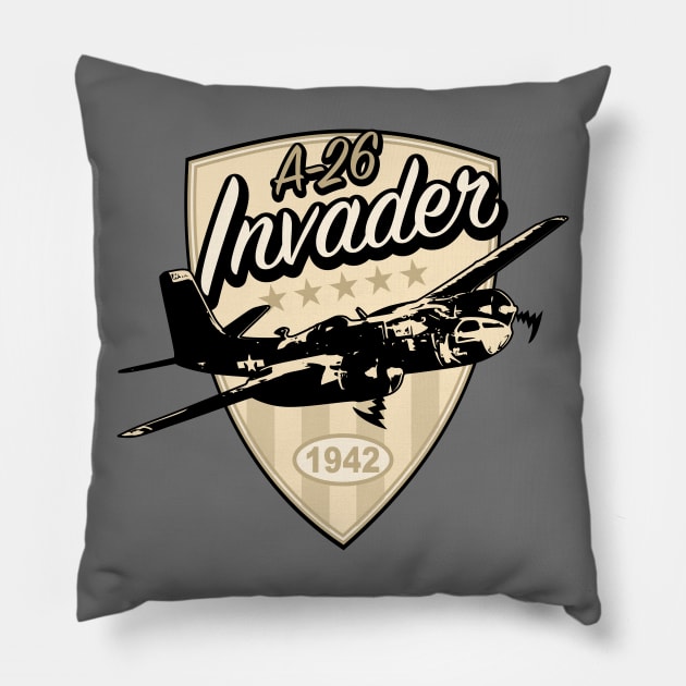 A-26 Invader Pillow by Tailgunnerstudios