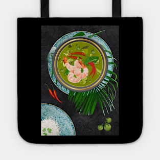 Prawn Green Curry and Rice Tote