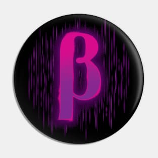 Greek Beta - Pinky Purple Pin