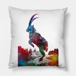 Alpine ibex Pillow