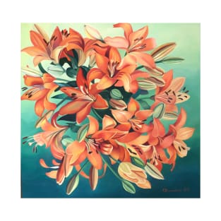 Orange Lillies. T-Shirt