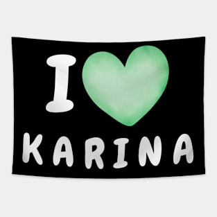 I Love Karina aespa Tapestry