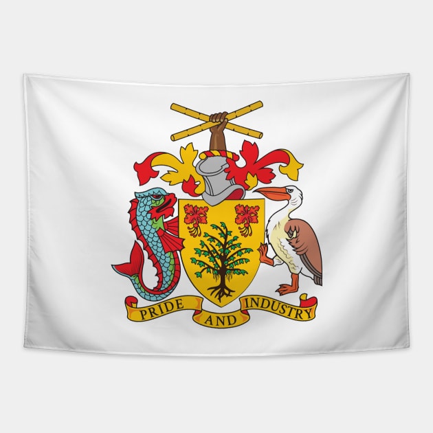 Barbados Coat of Arms Tapestry by IslandConcepts