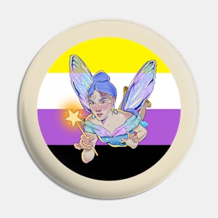 Enby Fairy Pin