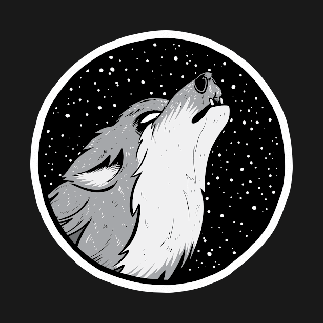 Howling by Baddest Shirt Co.