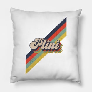 retro vintage color Plini Pillow