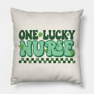 One Lucky Nurse St. Patricks Day Pillow