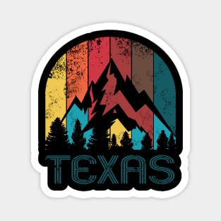 Retro Texas Design for Men Women and Kids Magnet