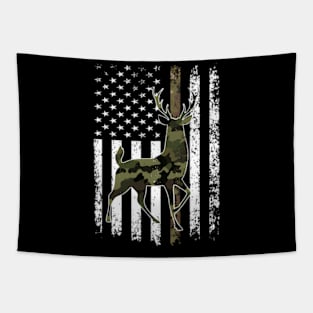 American Flag Camouflage Camo Whitetail Tapestry