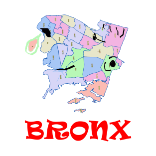 A funny map of Bronx T-Shirt