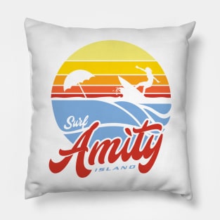 Surf Amity Island Pillow