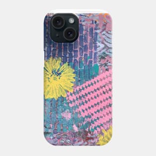 Yellow Flowers in Pink and Purple Fields Phone Case