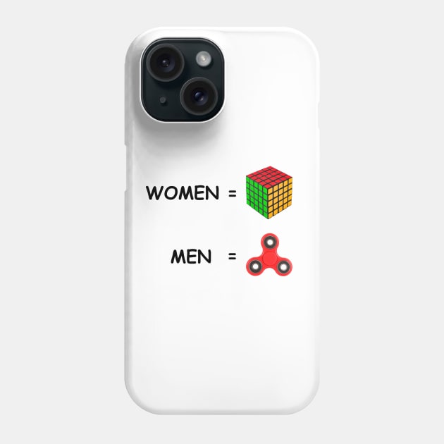 Women and Men differences funny Phone Case by Manual Mente Gifts (MMG)