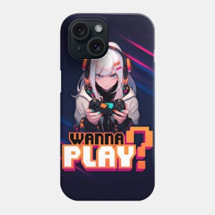 Gamer Girl wants to Play – Anime Wallpaper Phone Case