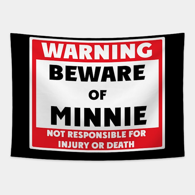 Beware of Minnie Tapestry by BjornCatssen