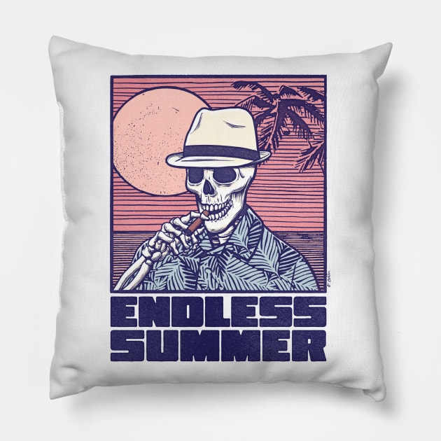 Endless Summer Pillow by victorcalahan