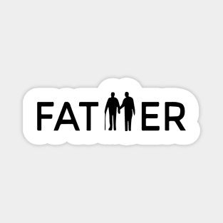 Design template on the theme of family love, father and son Magnet