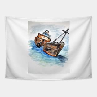 Wrecked Shipper Tapestry