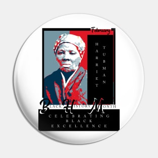 Harriet Tubman Black History Month Icon Pin