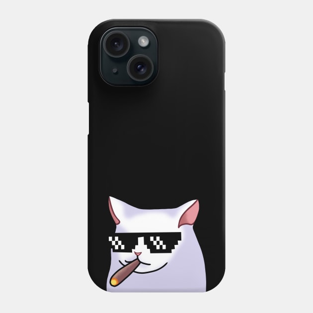 Cat Thug Life Phone Case by xyzstudio