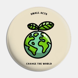 Eco Friendly Earth Day Pin