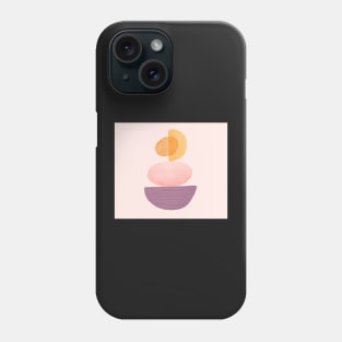 Abstract pastel art painting "peach" Phone Case