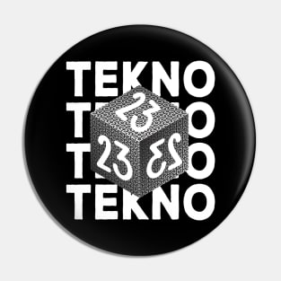 Tekno 23 Freetekno Pin