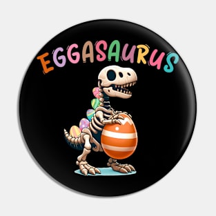 Eggasaurus Easter Egg Dinosaur Funny Animals Pin
