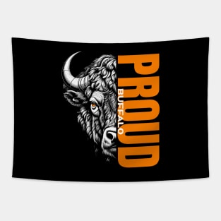 Majestic Proud Buffalo - Unique Wildlife Inspired Print Tapestry