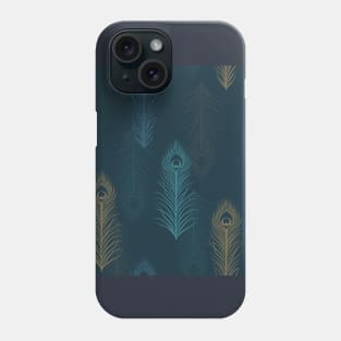 Peacock feathers pattern Phone Case