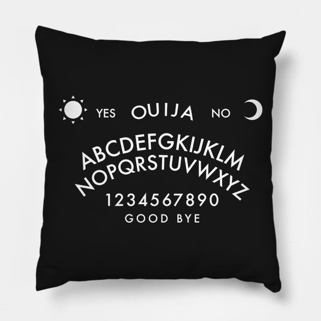 Minimalist Ouija Pillow by PauEnserius