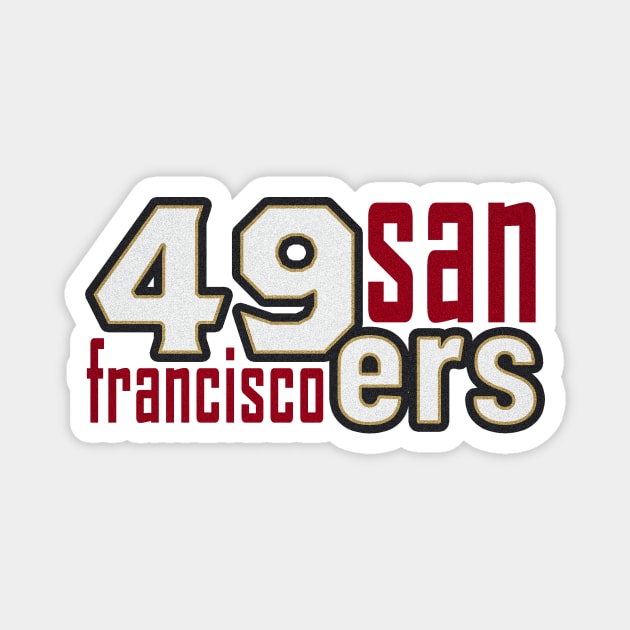 49ers san francisco american football Magnet by nowsadmahi